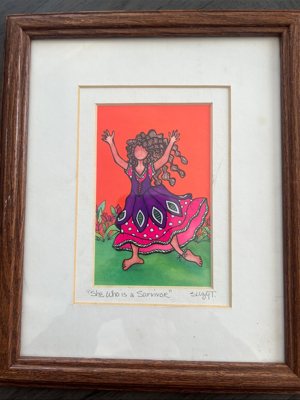 She Who is a Survivor framed art